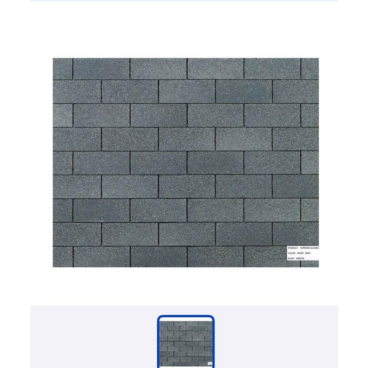 Roof Shingles 3-Tab in Estate Gray By Owens Corning Supreme