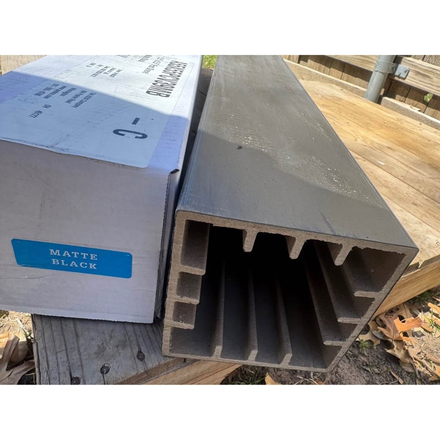 Azek Timbertech 39" Deck Railing Post Sleeves in Matte Black!