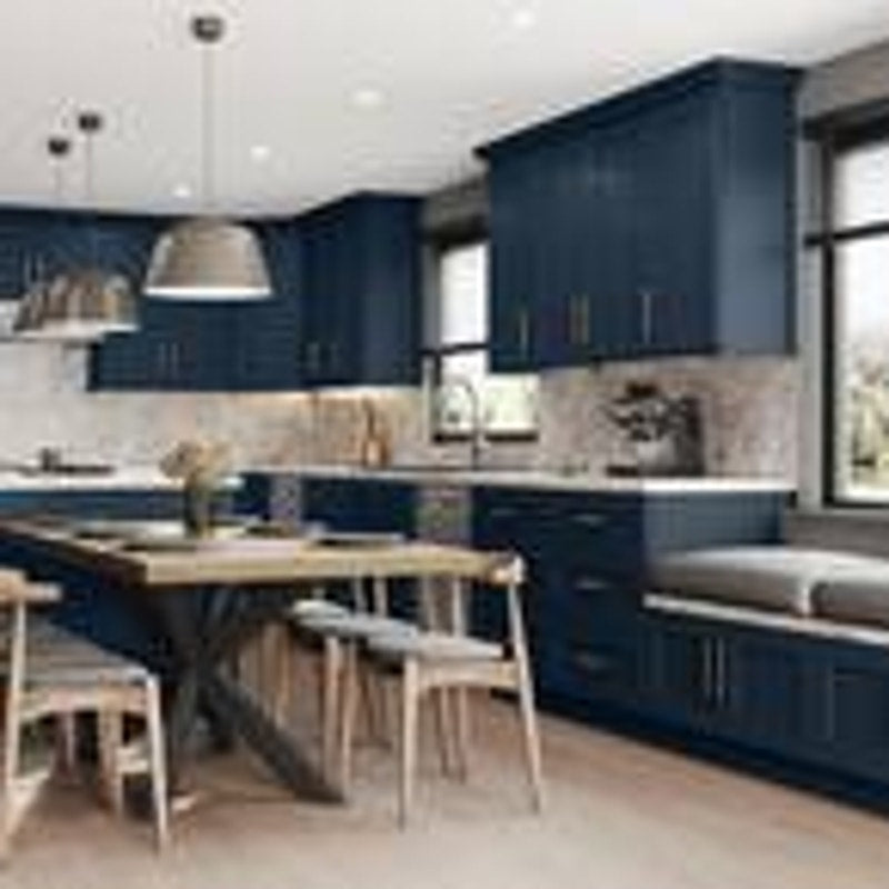 Full Height Door Base Kitchen Cabinet in Newport Mythic Blue From Home Decorators Collection!