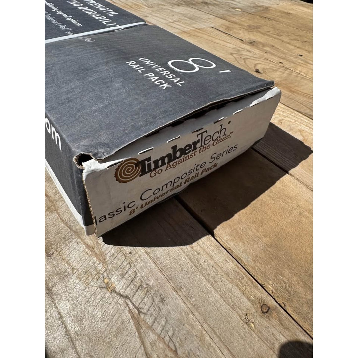 TimberTech Composite 8-ft x 36-in Matte Black Deck Rail Kit
