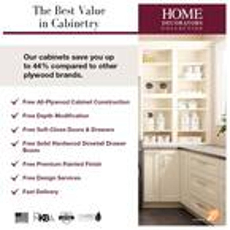 Full Height Door Base Kitchen Cabinet in Newport Mythic Blue From Home Decorators Collection!