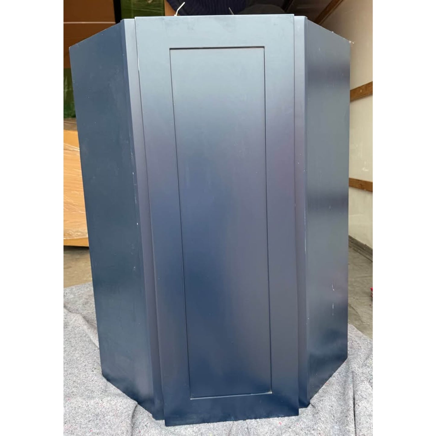 Angle Corner Wall Cabinet 24" W X 12" D X 42" H Newport Mythic Blue Home Decorators Collection!