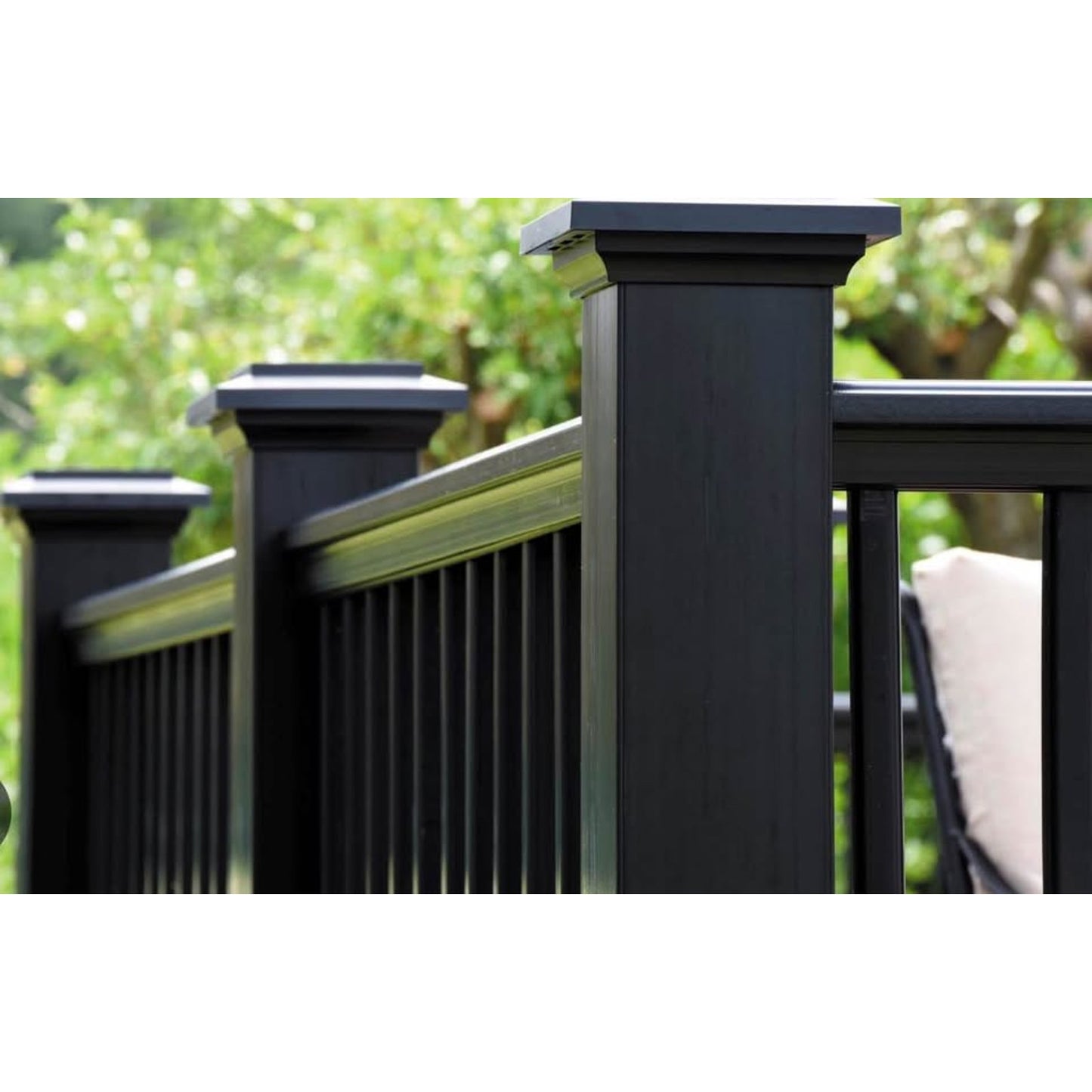 TimberTech Compsite Deck Railing Kit In Matte Black! Railings, Posts, Balusters, and More!