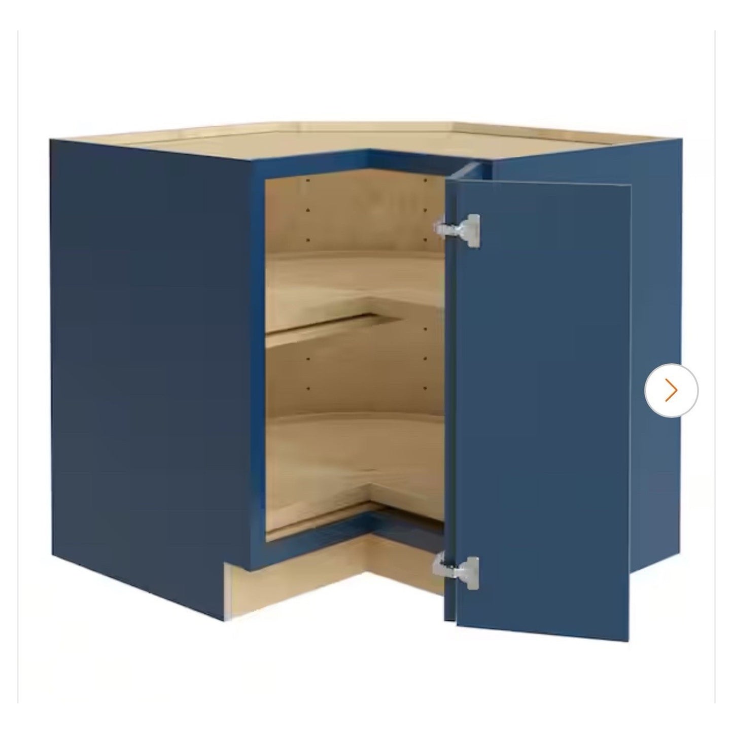 Home Decorators Newport 36 in. W Assembled Plywood Corner Lazy Susan Cabinet