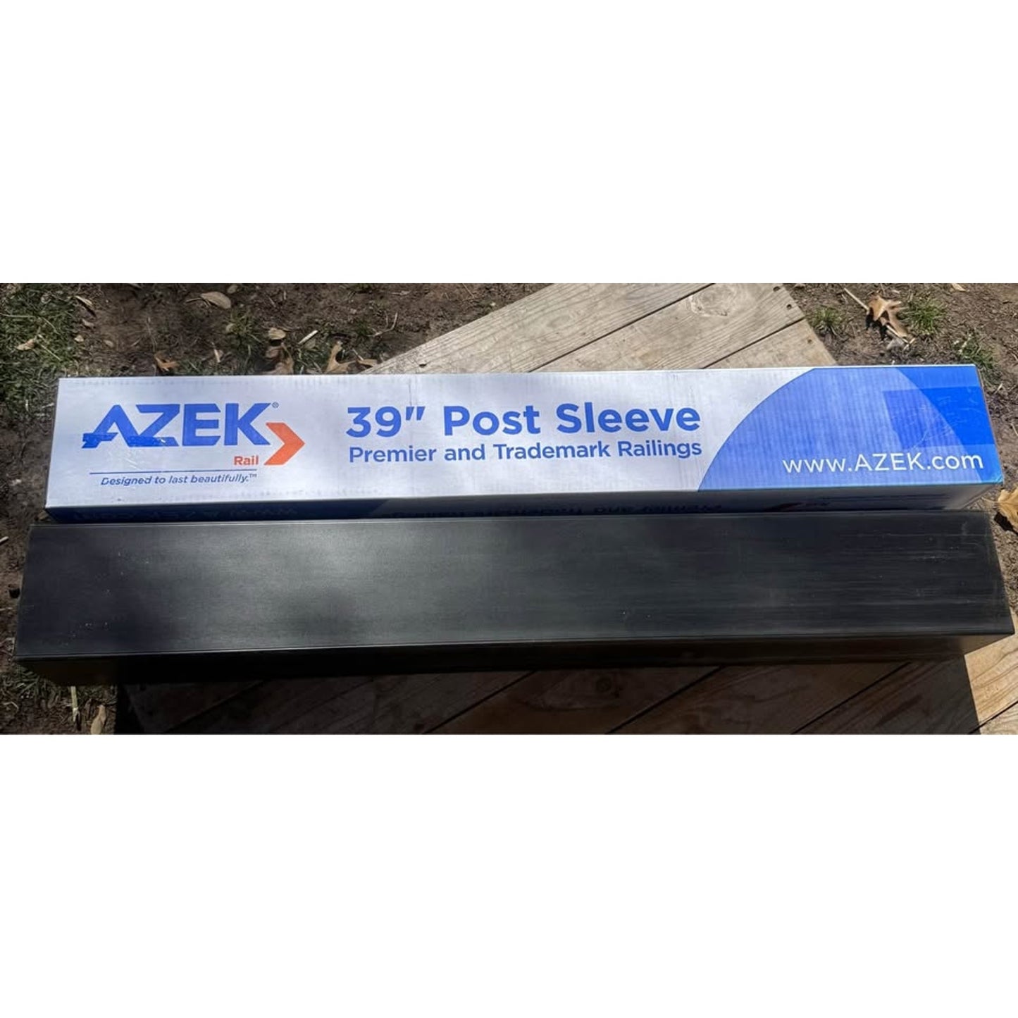 Azek Timbertech 39" Deck Railing Post Sleeves in Matte Black!