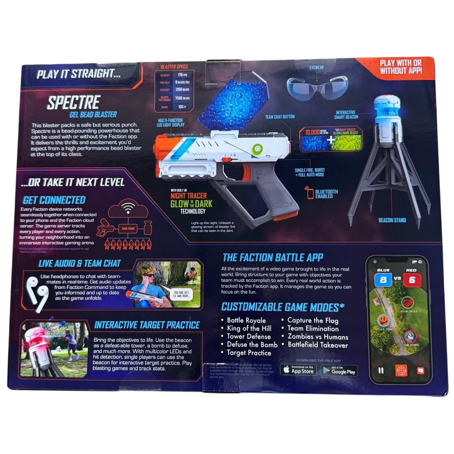 Faction Spectre Gel Bead Blaster! NEW!