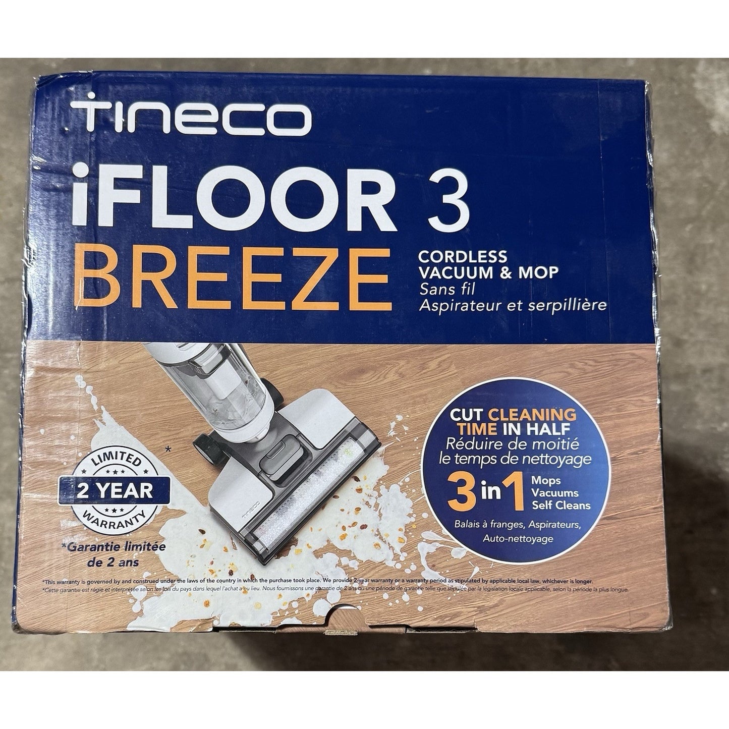 Tineco iFloor 3 Breeze Cordless WET DRY Vacuum Cleaner Washer Hard Floor Mop!NEW