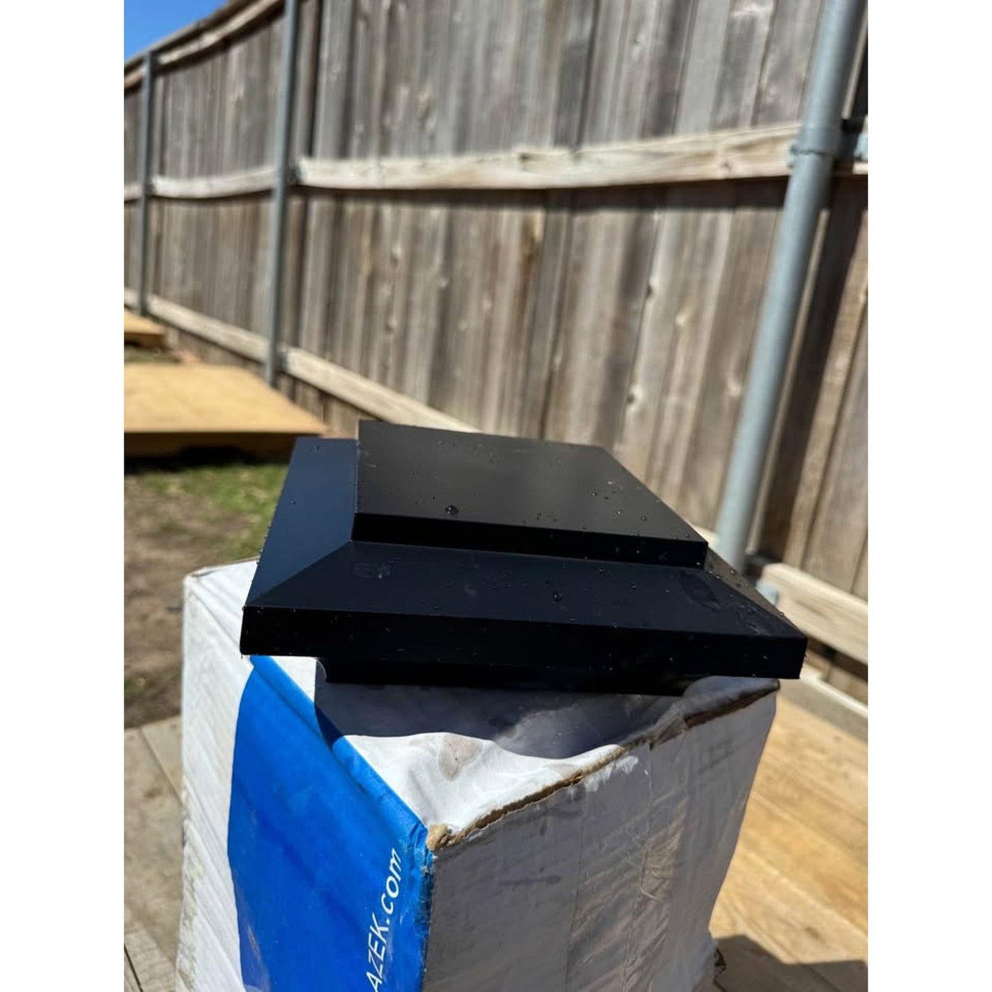 TimberTech Railing Skirts and Caps For Post Sleeves In Matte Black
