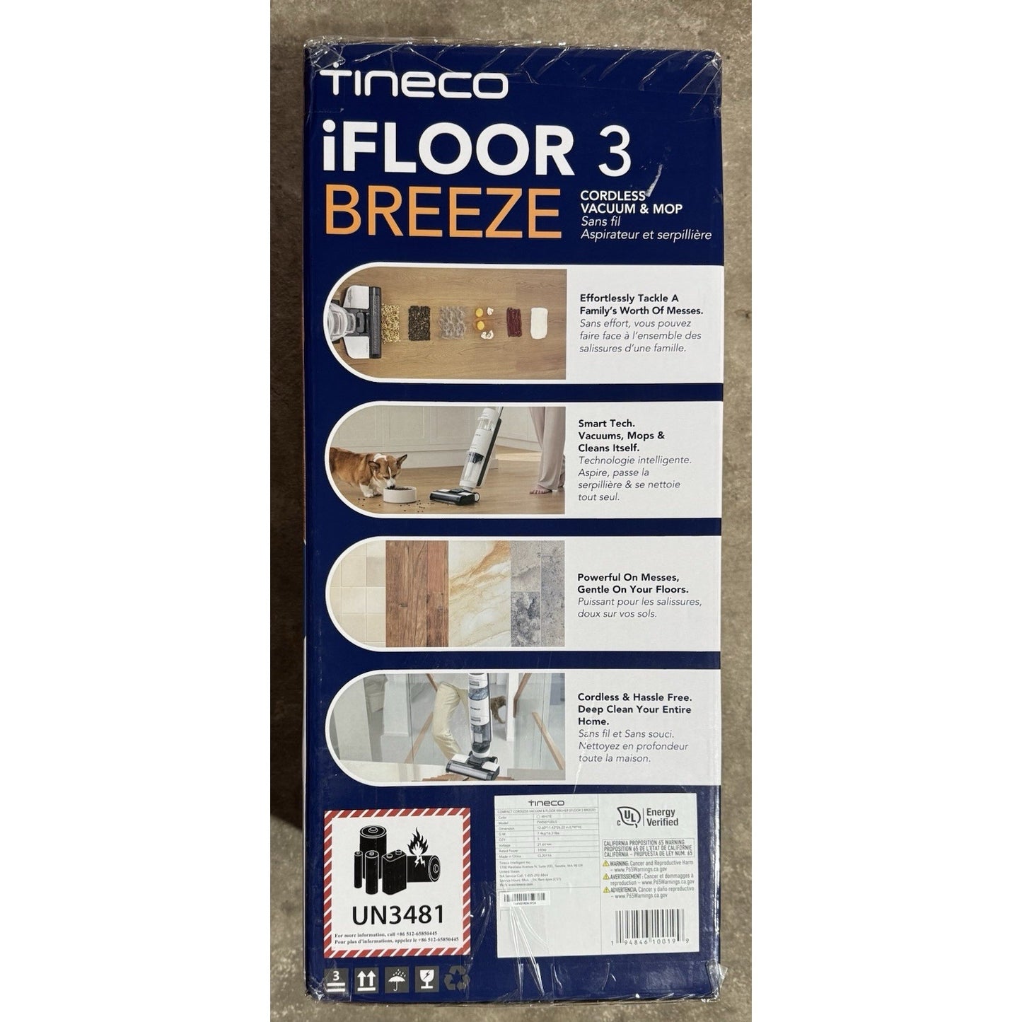 Tineco iFloor 3 Breeze Cordless WET DRY Vacuum Cleaner Washer Hard Floor Mop!NEW