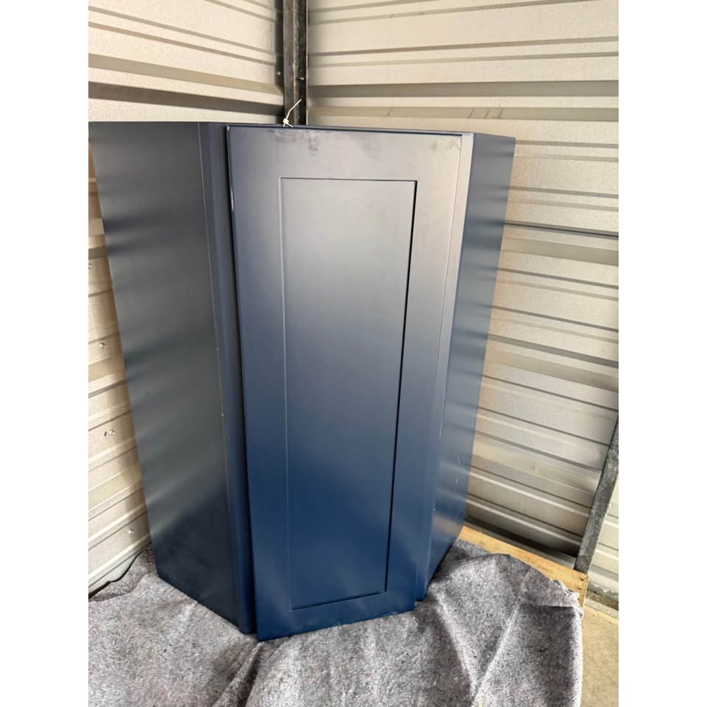 Angle Corner Wall Cabinet 24" W X 12" D X 42" H Newport Mythic Blue Home Decorators Collection!