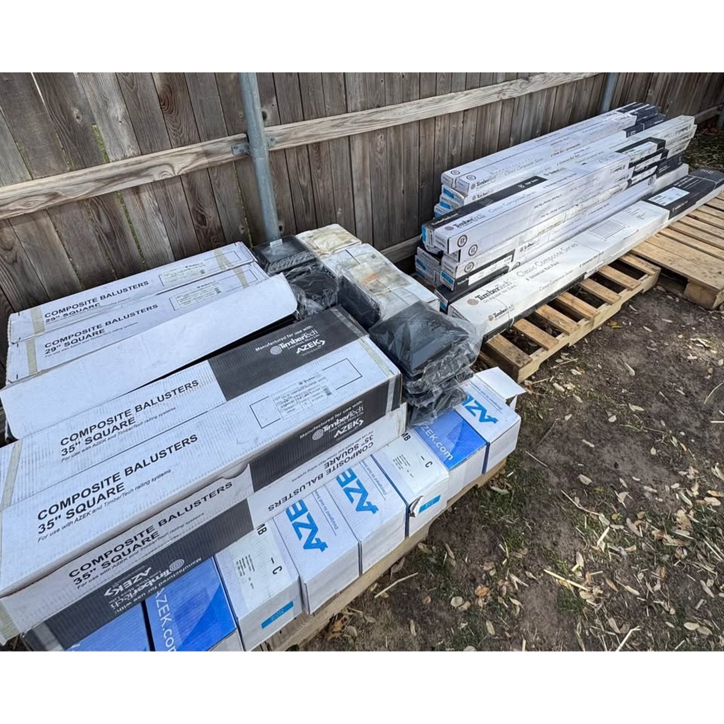 TimberTech Compsite Deck Railing Kit In Matte Black! Railings, Posts, Balusters, and More!