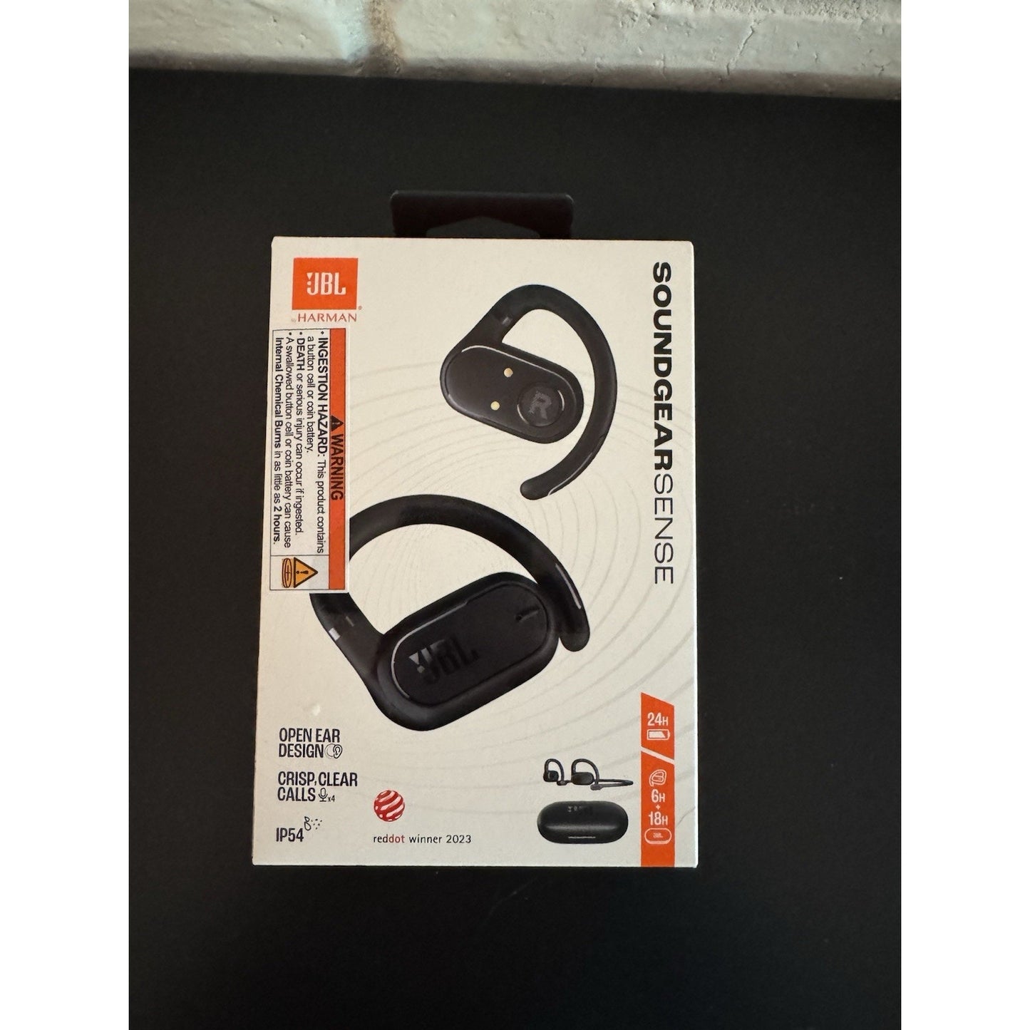 JBL SoundGear Sense Hybrid Open-Ear Headphones w/ Detachable Neckband - Black