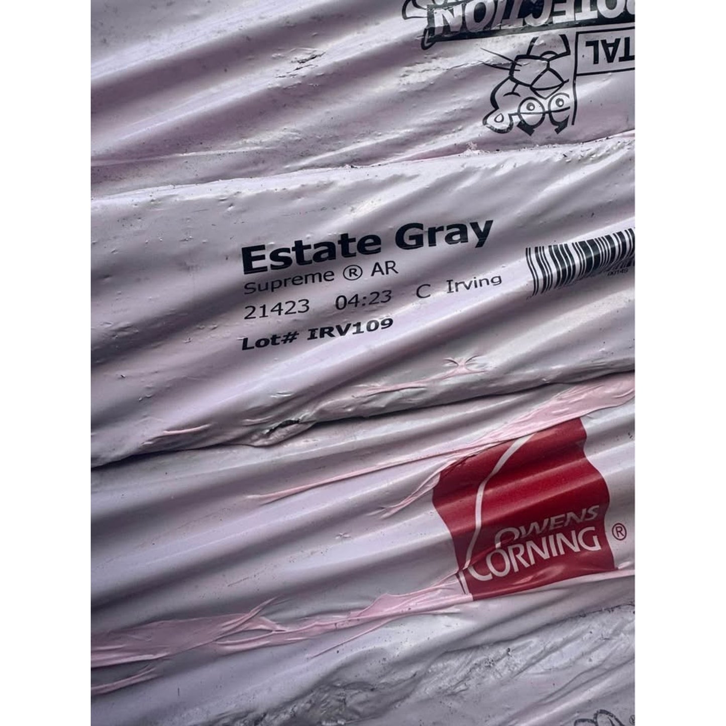 4000 Sqft Of OWENS CORNING Supreme Estate Gray Algae Resistant 3-tab Roof Shingles !