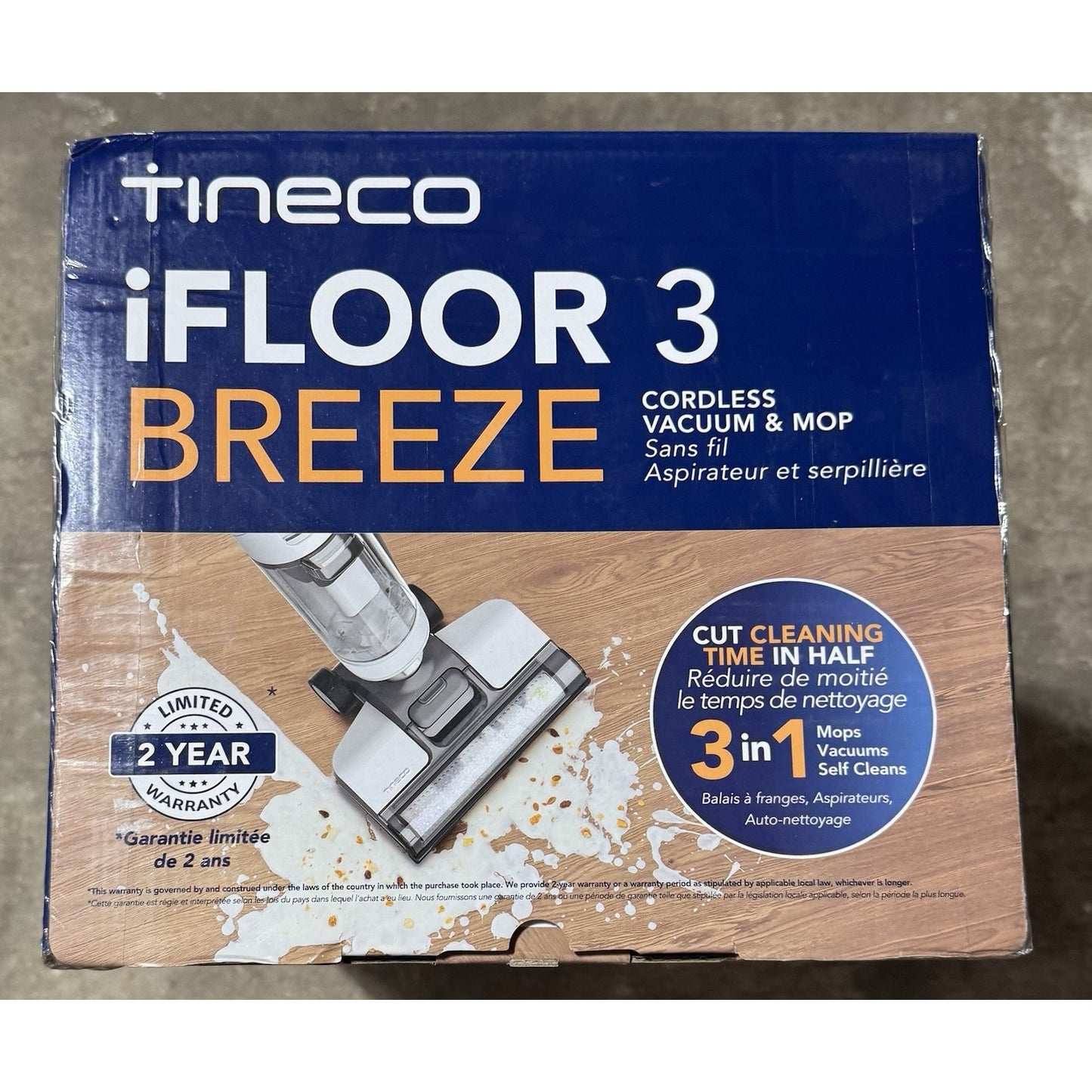Tineco iFloor 3 Breeze Cordless WET DRY Vacuum Cleaner Washer Hard Floor Mop!NEW