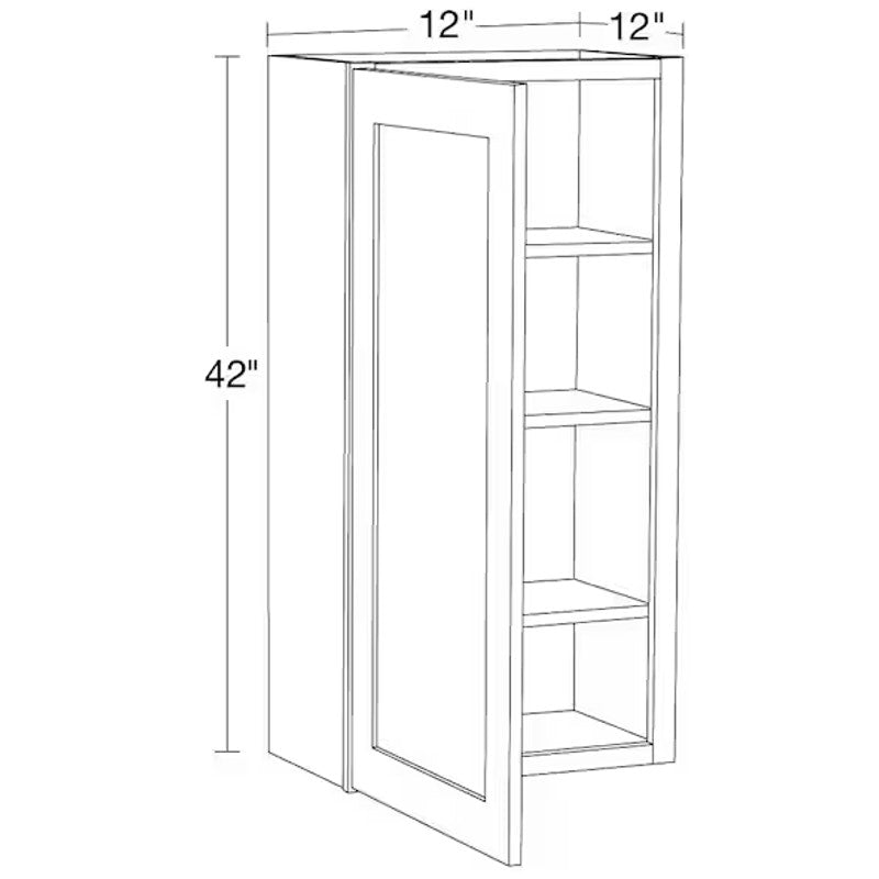 Home Decorators Assembled Plywood Wall Kitchen Cabinet 12" W x 12" D x 42" H
