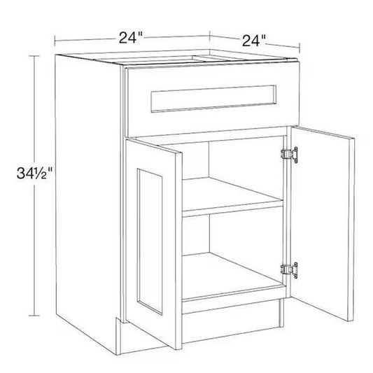 Home Decorators Collection Newport 24 in. W Assembled Plywood Base Cabinet