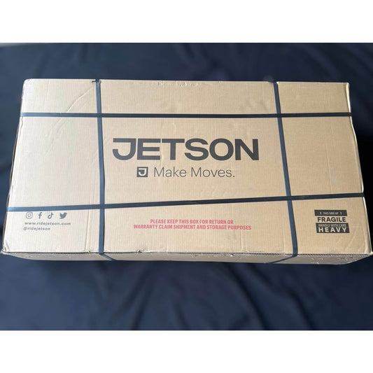 Jetson Adult Axle X 12" Step-Over Electric Folding Bike - Black: 15.5 mph, 220 lb Capacity