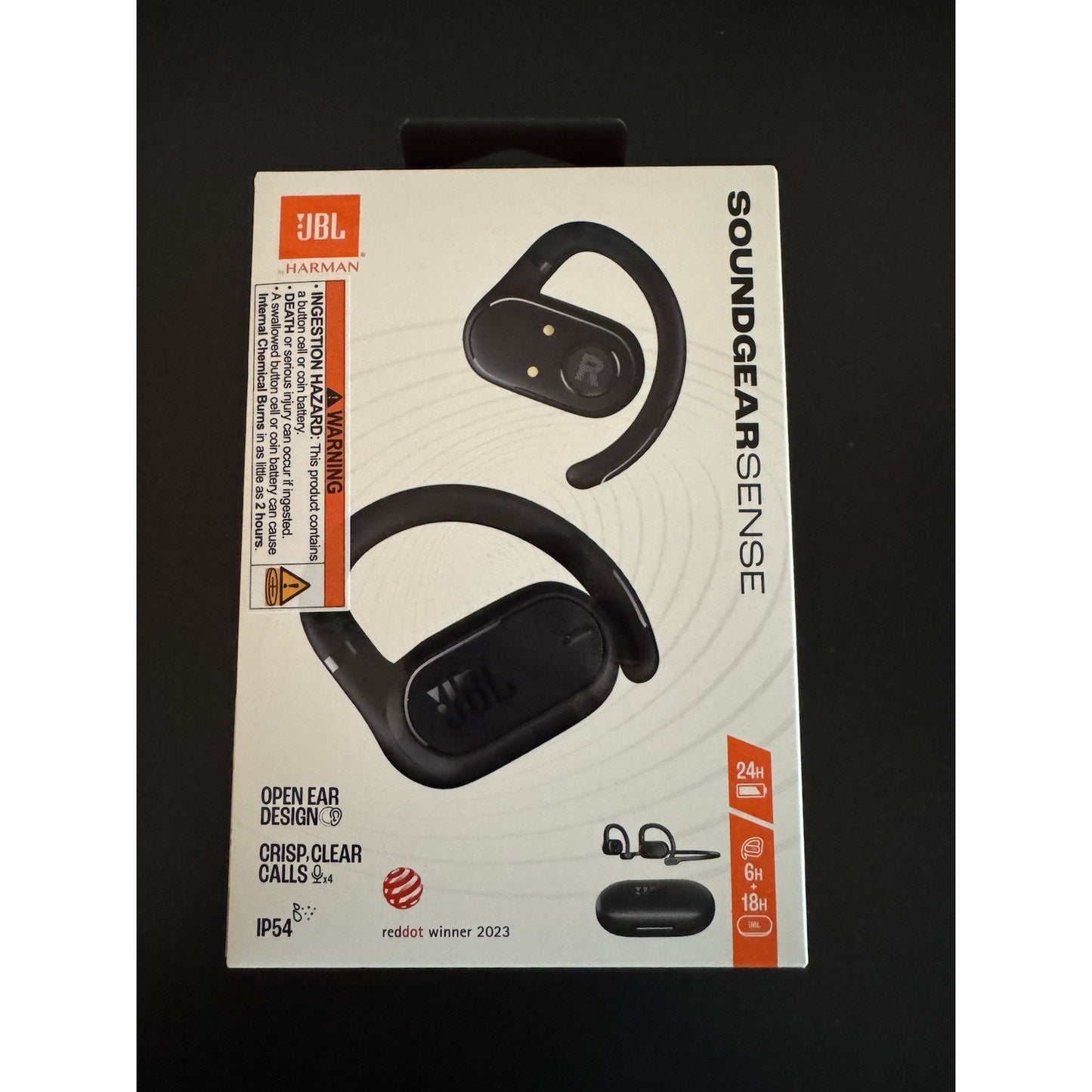 JBL SoundGear Sense Hybrid Open-Ear Headphones w/ Detachable Neckband - Black