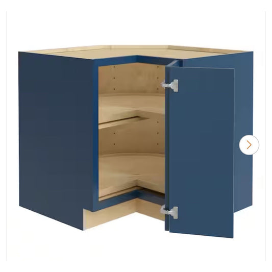 Home Decorators Newport 36 in. W Assembled Plywood Corner Lazy Susan Cabinet