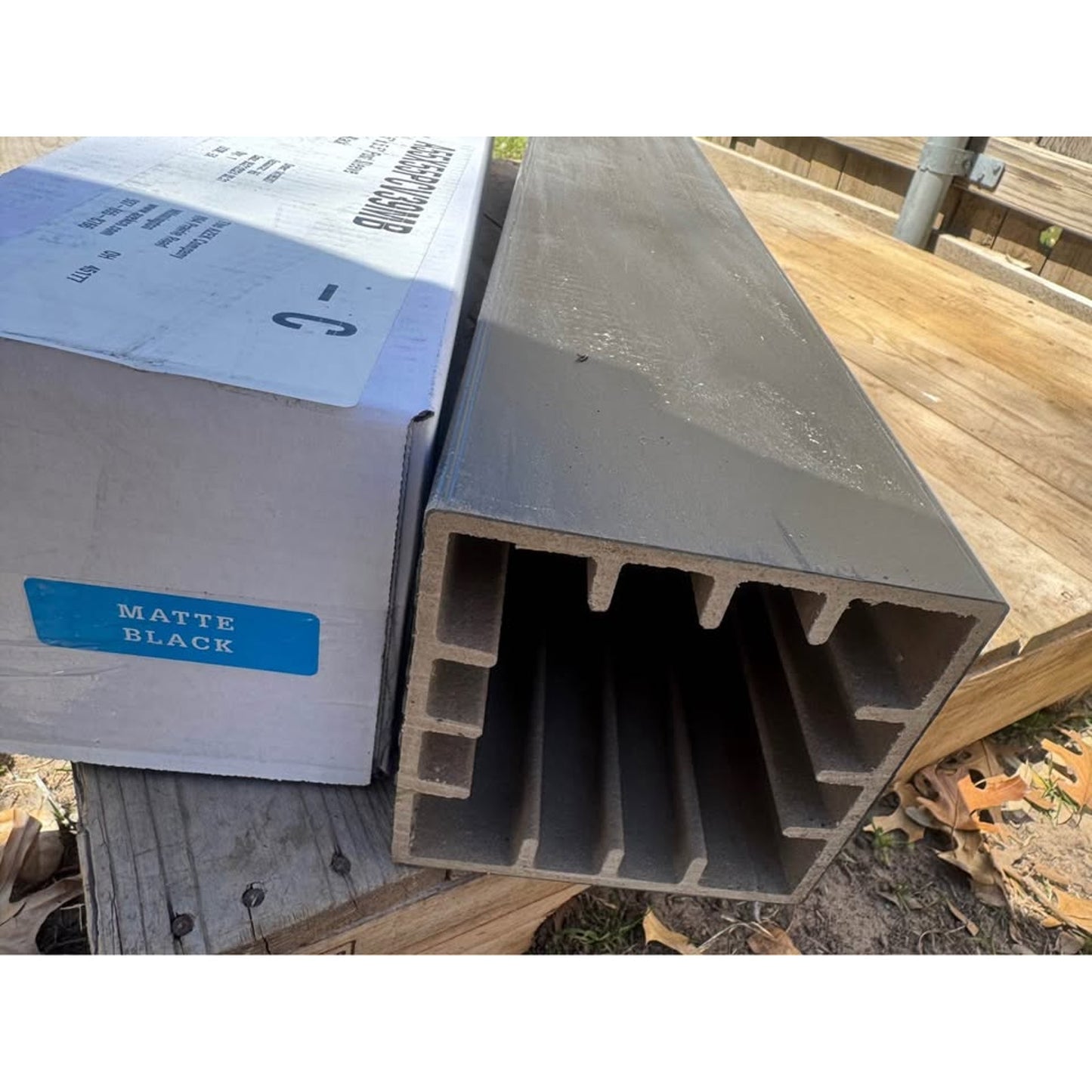 Azek Timbertech 39" Deck Railing Post Sleeves in Matte Black!