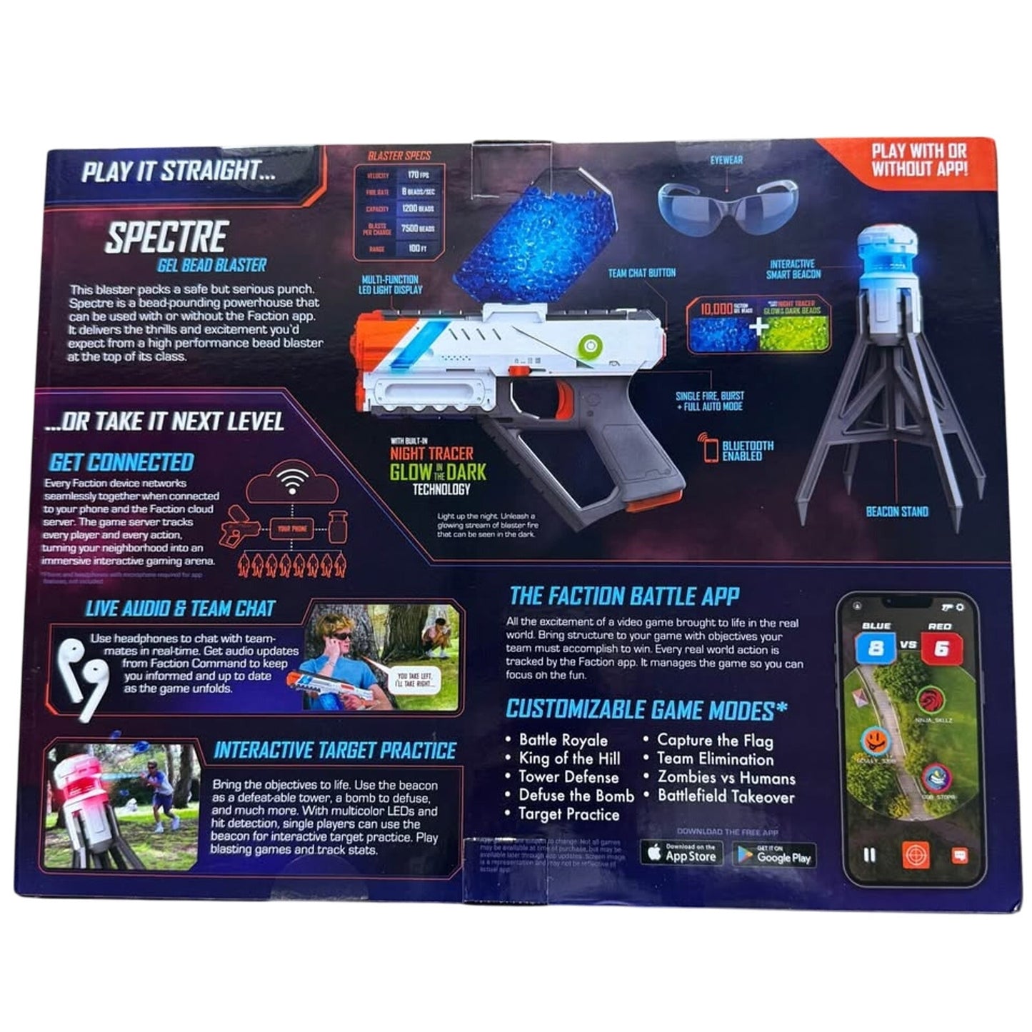 Faction Spectre Gel Bead Blaster! NEW!
