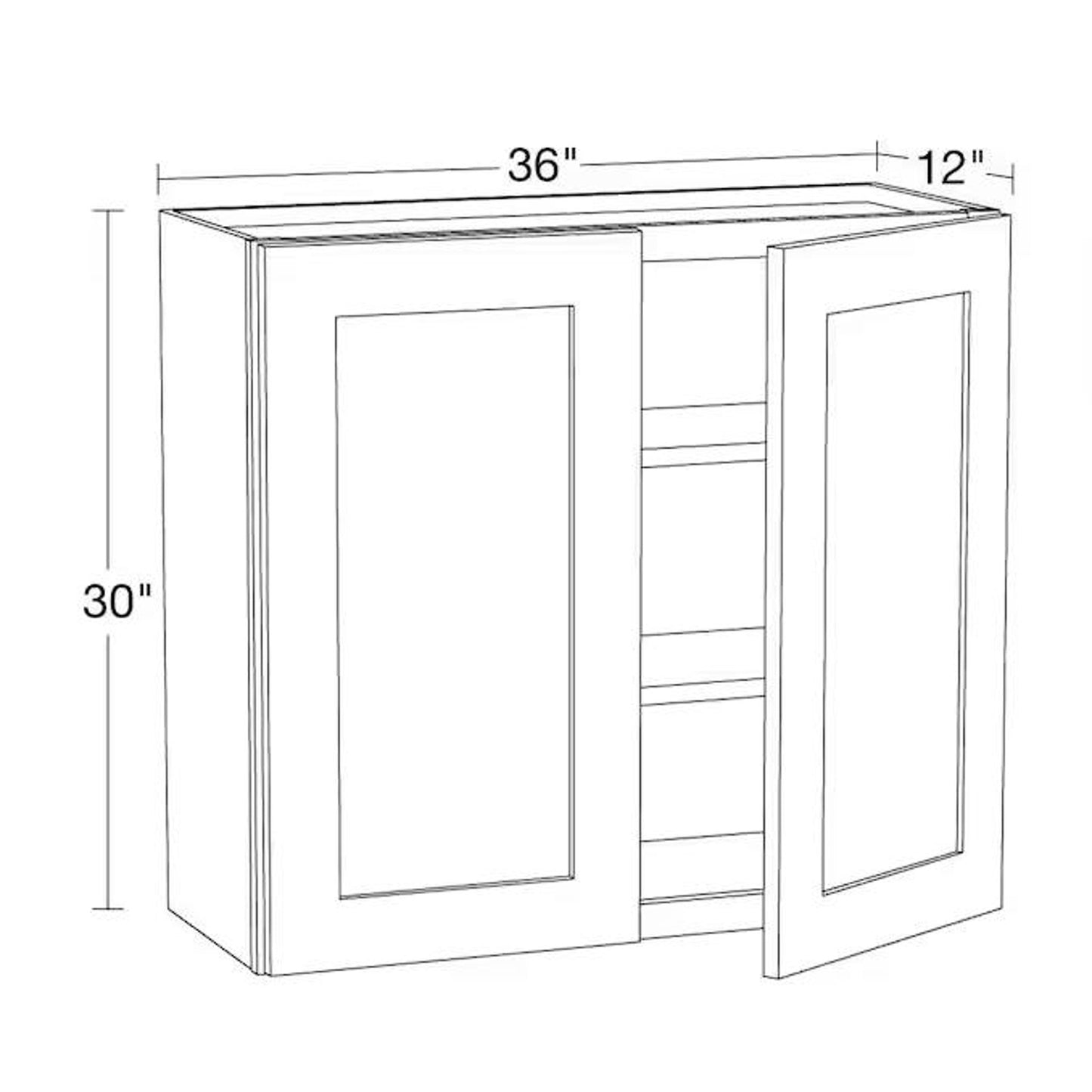 Assembled Plywood Wall Kitchen Cabinet in Mythic Blue with Soft Close