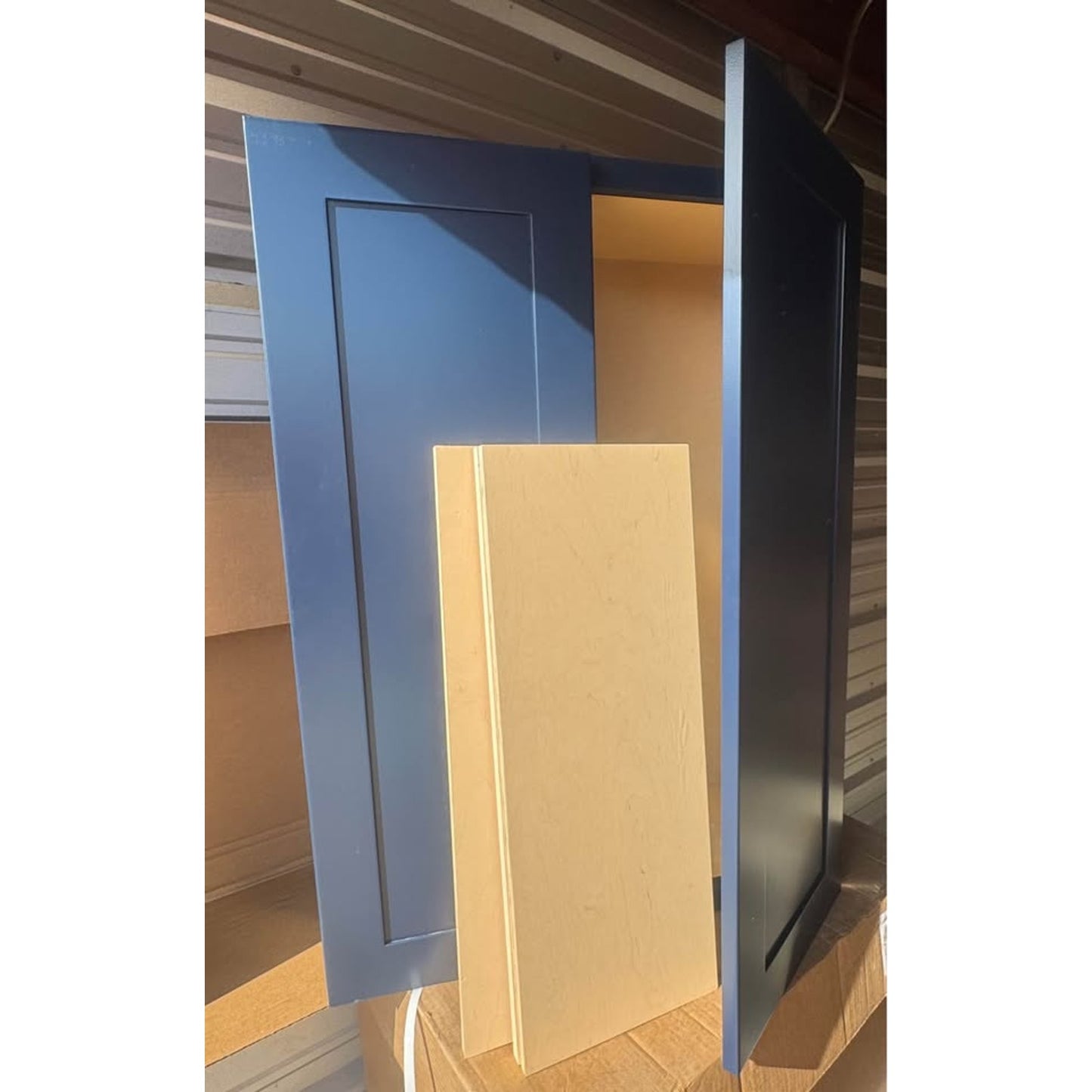 Wall Kitchen Cabinet in Newport Mythic Blue with Soft Close from Home Decorators Collection